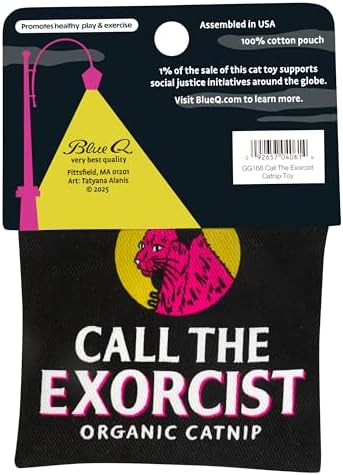 Blue Q Catnip - Cute Cat Toys for Biting w/Funny Graphics - The Exorcist - Image 2