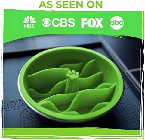 Mighty Paw Slow Feeder Dog Bowls | Interactive Dog Bow Insert - Silicone Puzzle Feeder Insert - Medium for All Sized Breeds (7" x 2") - Image 4