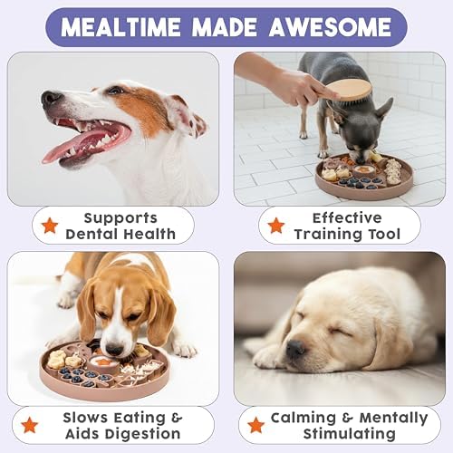 Dog Lick Mat - Silicone Slow Feeder with Suction Cups - for Fast Eaters - Image 5