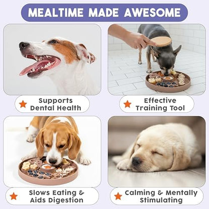 Dog Lick Mat - Silicone Slow Feeder with Suction Cups - for Fast Eaters - Image 5