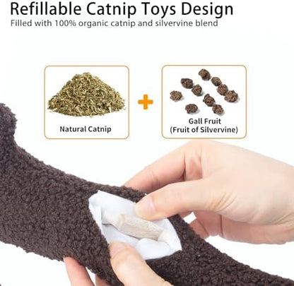 ETEKYER Refillable Catnip Cat Kicker Toy, Large, 13.77 Inches - Image 4