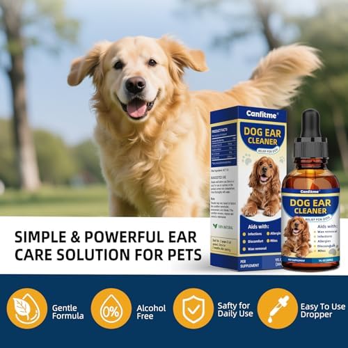 Dog Ear Cleaner, Dog Ear Drops for Infection Treatment, Natural Herbal Ear Cleaning Solution for Itching, Irritation & Wax Build-Up, Gentle Cleaning - 1 Oz Bottle with Dropper - Image 6