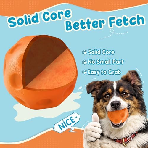 KIPRITII 3-Pack Dog Balls, High-Bounce Fetch Balls for Dogs - Image 2