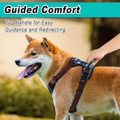 BARKBAY Dog Harness for Large Dog No Pull 2 Leash Clips Dog Vest - Image 4