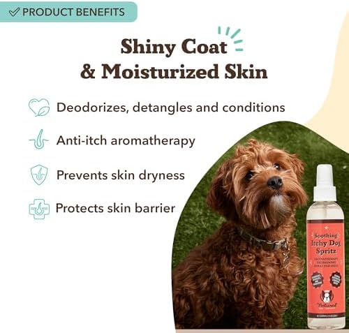 Natural Dog Company Dog Spray for Itchy Skin - 8 oz – Hypoallergenic Deodorizing Spritz with Aloe, Lavender & Calendula – for Itchy Skin, Refresh Coat Between Baths – No Parabens and Alcohol Free - Image 2
