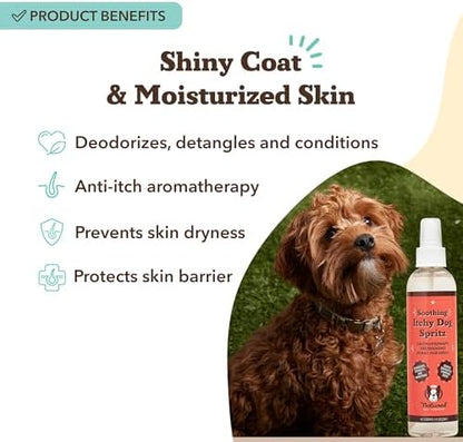 Natural Dog Company Dog Spray for Itchy Skin - 8 oz – Hypoallergenic Deodorizing Spritz with Aloe, Lavender & Calendula – for Itchy Skin, Refresh Coat Between Baths – No Parabens and Alcohol Free - Image 2