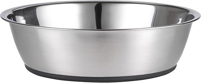 PEGGY11 Lightweight Stainless Steel Dog Bowls - 6 Cup, Single Pack