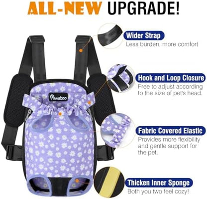 Pawaboo Pet Front Carrier Backpack for Small Medium Dogs - Image 4