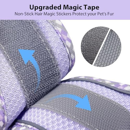AIITLE Tiny Dog Harness and Leash Set, Step-in Vest for Puppy, Purple XXXS - Image 6
