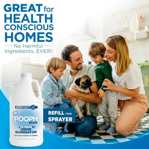POOPH Plus Maximum Strength Pet Odor Eliminator Spray, 64 oz - Image 3