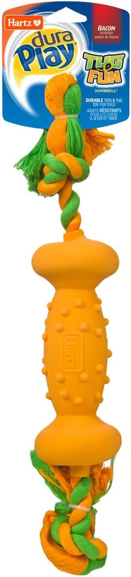 Hartz DuraPlay Tug Of Fun Dumbbell Dog Toy