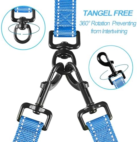 PetBonus Double Dog Leash, No Tangle Dual Leash, Walking Training Lead - Image 2