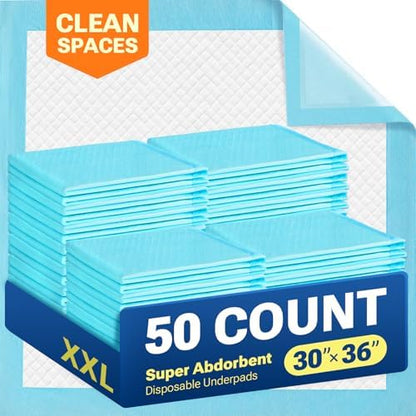 CLEAN SPACES 30" x 36" 100 Ct Disposable Bed Pads for Adults / Pets by Unknown