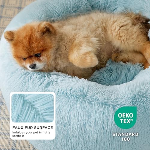 Bedsure Calming Small Dog Bed Donut Washable Cat＆Puppy Bed,23 inches - Image 2