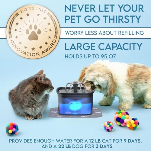 Veken Innovation Award Winner 95oz/2.8L Cat Water Fountain - Image 3