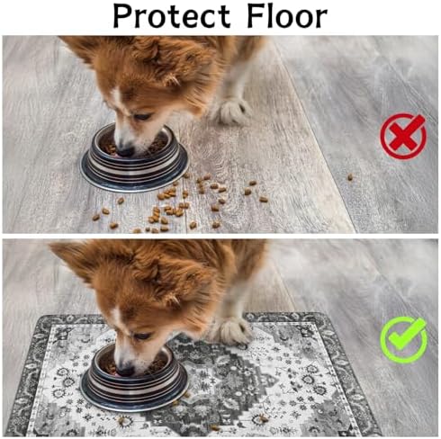 Pet Food Mats for Floor, Absorbent Dog Mat for Food and Water Dispenser Mat, Dog Food Mat Quick Dry Cat Food Mat Pet Supplies - Image 3