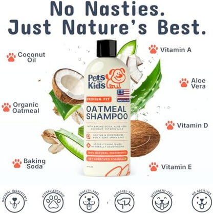Pets are Kids Premium Oatmeal Shampoo for Itch Relief & Shiny Coat, 17 oz - Image 6