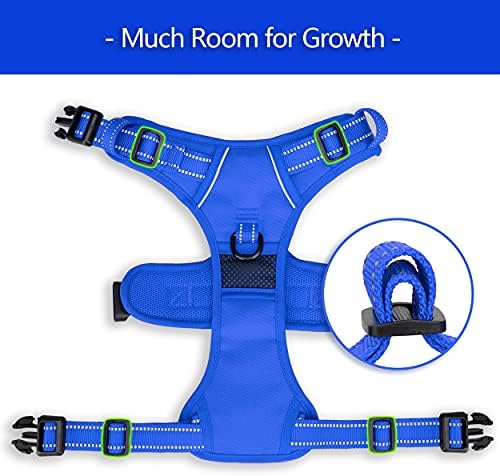 PoyPet No Pull Dog Harness, Reflective Vest with 2 Leash Clips & Handle - Image 5