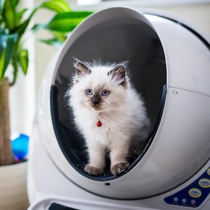 Litter-Robot 3 by Whisker, Beige - Automatic, Self-Cleaning Cat Litter Box, Helps Reduce Litter Box Odors, Works with Almost Any Clumping Litter, WhiskerCare 1-Year Warranty