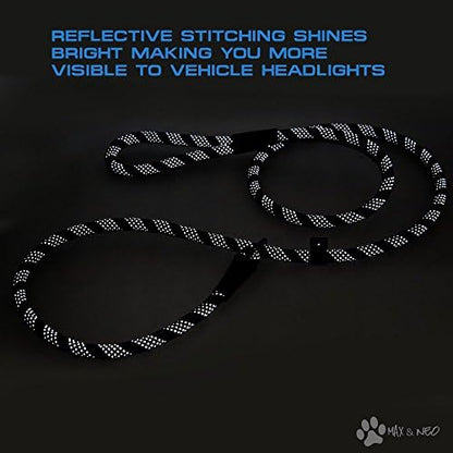 Max and Neo Double Handle Rope Slip Lead Leash - We Donate 1 for 1 to Dog Rescues for Every Product Sold - Image 4