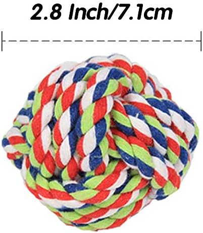 Dog Rope Ball 2Pack - Medium Breeds Knot Ball Rope Toys - Image 4