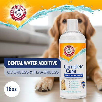 Arm & Hammer Complete Care Dog Dental Water Additive, 16 Fl Oz, 3-Pack - Image 3