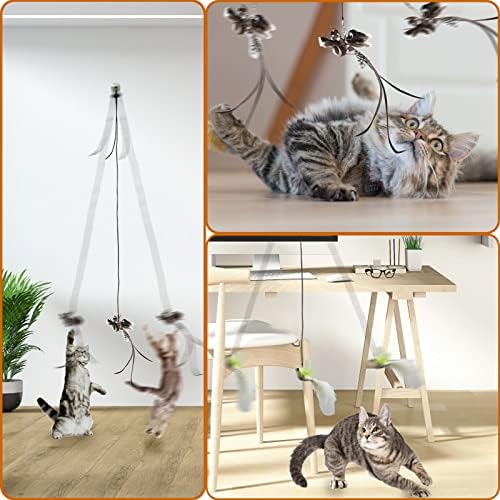 Hanging Cat Toy Bird Door Flying Kitten Play Indoor Interactive - Image 6