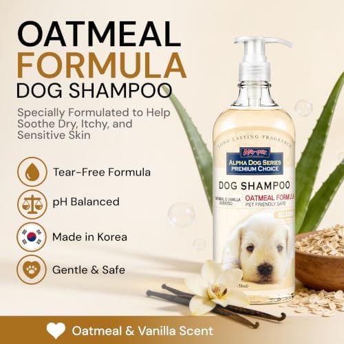All Natural Anti Itch Oatmeal Shampoo + Conditioner for Dogs | Hypoallergenic Soothing Relief for Dry, Itchy, Bitten or Allergy Damaged Skin (Pack of 2) - Image 2