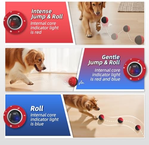 HETOO Smart Interactive Dog Ball, Remote Control Moving Dog Toys, 3.2 Inch - Image 3