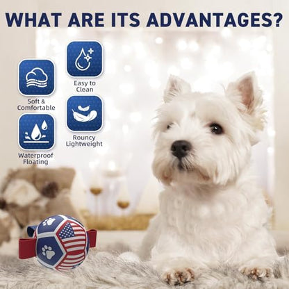 QDAN Puppy Balls, Small Dog Toys, Dog Balls with Straps for Small Breed - Image 5