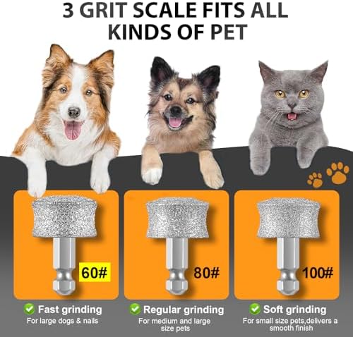 IREDOON Dog Nail Grinder Replacement Head for Most Brands and All Pets 2PCS - Image 3
