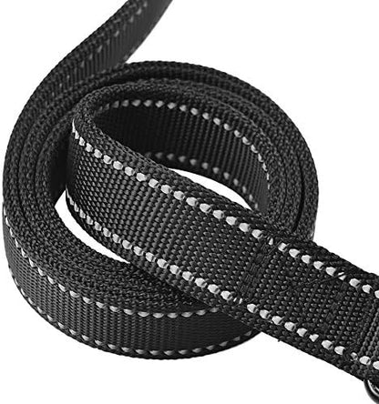 Primal Pet Gear Dog Leash 8ft Long - Black - Traffic Padded Two Handle - Heavy Duty - Double Handles Lead for Control Safety Training - Leashes for Large Dogs or Medium Dogs - Dual Handles Leads - Image 5