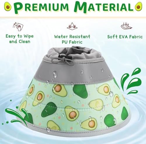 Cat Cone Collar Soft to Stop Licking, Adjustable, Foldable Lightweight Kitten Cones After Surgery Recovery for Cats & Kittens, Cat Cone Alternative, Easy Eating (Avocado Green, S) - Image 5