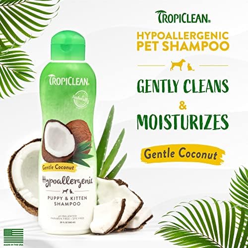 TropiClean Gentle Puppy Shampoo, Sensitive Skin, Coconut Scent, 20oz - Image 2