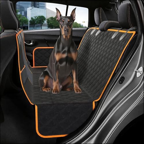 Smouatou Dog Car Seat Cover for Back Seat, Sturdy Backseat Extender for Dogs,New Scratch Resistant, Anti Slip Portable Dog Hammock,Suitable for Cars and SUVs,Car Travel Pet Bed,Hard Bottom (L) - Image 3