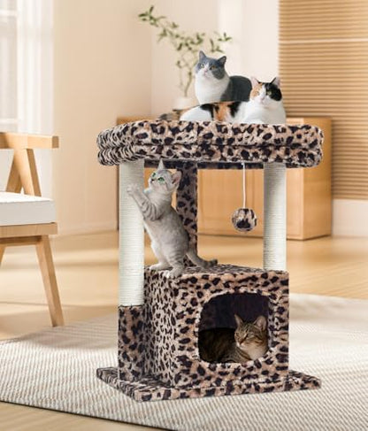 SYANDLVY 27" Cat Tree for Indoor Cats, Activity Tower with Scratching Posts - Image 5