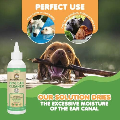 Makondo Pets Dog Ear Cleaner Solution with Peppermint Aroma - Image 4