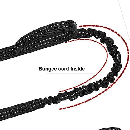 ICEFANG Tactical Dog Leash with Quick-Release Metal Clasp,Bungee-Dog Lead - Image 6