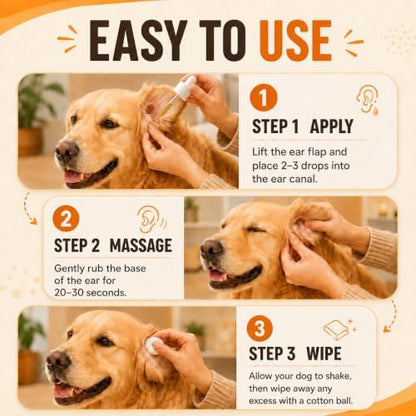 Dog Ear Drops for Infection & Yeast, 1 oz - Image 4