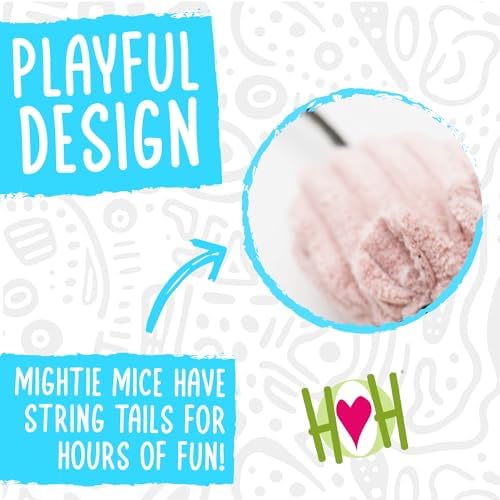 HuggleKats Cat Toys - Kitten Toys for Bored Indoor Cats, Perfect for Moving, Exercise, Biting & Chewing - Mightie Mice (3 Pack) - Image 3