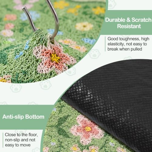 Glittme Cat Litter Mat, 33"x22" Non-Slip Washable Trapping Mat for Cats - Image 5