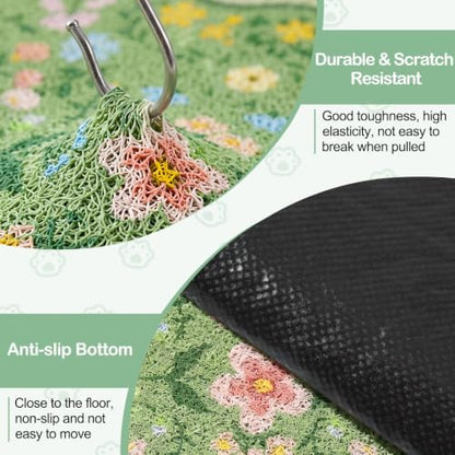 Glittme Cat Litter Mat, 33"x22" Non-Slip Washable Trapping Mat for Cats - Image 5