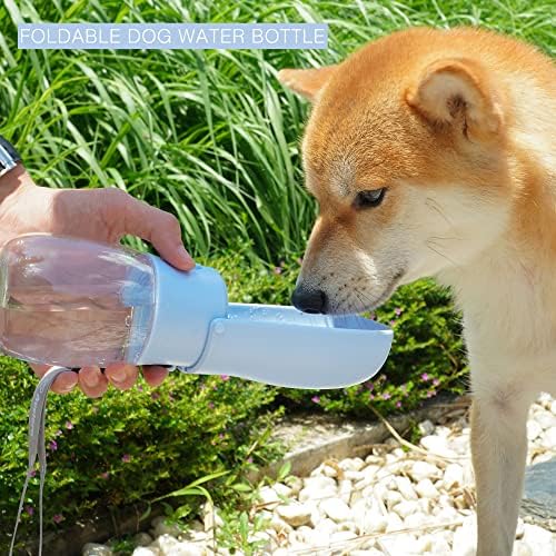 Foldable Dog Water Bottle, Portable Water Dispenser for Dog, Cat, Rabbit, Puppy and Small Animals, Dishwasher Safe Pet Accessories for Walking, Hiking, Travel - Image 3