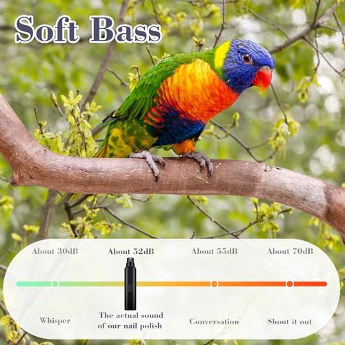 Lasnten 2 Pcs Bird Nail Grinder with Clipper Bird Nail Trimmer File Pet Grooming Tool for Parrot Budgerigars Parakeets Myna Conure Finches Lovebirds(Black) - Image 5