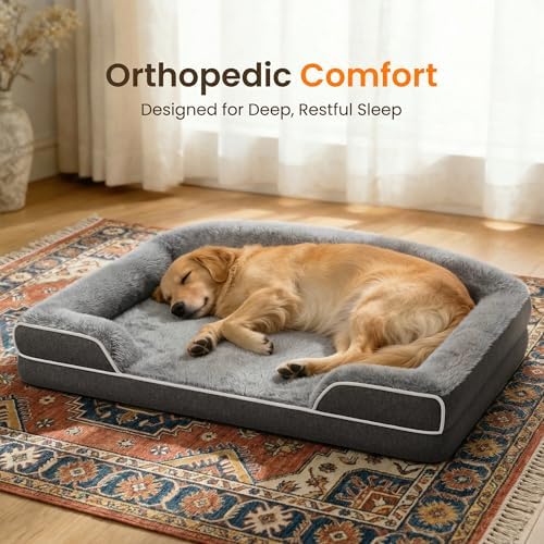 Orthopedic Dog Bed for Extra Large Dogs, 45"x30" XL Dog Couch Bed - Image 3