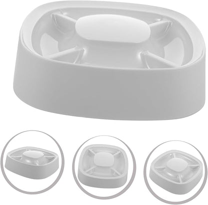 Mipcase Cat Food Water Bowl Multi-Functional Slow Feeder for Dogs and Cats Compartments for Multiple Pets Easy to Pet Feeding Bowl