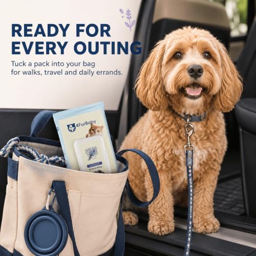 Dog Wipes for Paws and Butt, Lavender, 30 Count - Image 4