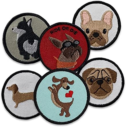 K9 Sport Sack Dog Patch for Dog Carrier Backpack (Pug Face - White) - Image 2