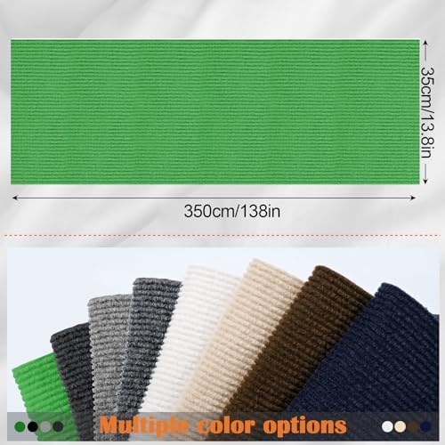 Cat Scratch Furniture Protector - 138" x 13.8" Trimmable Self-Adhesive Cats Claws Scratch Pads, DIY Cat Climbing Couch Protector for Scratch Post Cat Tree Replacement Indoor (Green) - Image 2