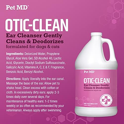Pet MD Otic-Clean Ear Solution for Dogs & Cats - Pet Ear Cleaner - 1gal - Image 6